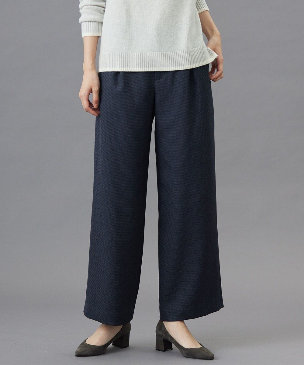 【ジェイ プレス/J.PRESS】の【洗える】TUMUGITOピンヘッド ワイド パンツ インテリア・キッズ・メンズ・レディースファッション・服の通販 founy(ファニー) ファッション Fashion レディースファッション Fashion for Women パンツ Pants & Trousers ツイード Twill, Twill Weave ワイド Wide, Wide Fit 冬 Winter / This Winter 洗える Machine Washable A/W・秋冬 Autumn/Winter ビジネス 仕事 通勤 Business / Work / Commuting ネイビー系|ID: prp329100004847373 ipo3291000000035708452