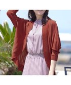 【ティアクラッセ/Tiaclasse】の体型カバーも叶うドルマンニットカーディガン テラコッタ|ID: prp329100004847384 ipo3291000000035847245