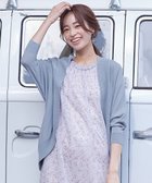 【ティアクラッセ/Tiaclasse】の体型カバーも叶うドルマンニットカーディガン サックス|ID: prp329100004847384 ipo3291000000035847247