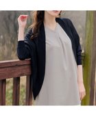 【ティアクラッセ/Tiaclasse】の体型カバーも叶うドルマンニットカーディガン ネイビー|ID: prp329100004847384 ipo3291000000035847254