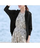 【ティアクラッセ/Tiaclasse】の体型カバーも叶うドルマンニットカーディガン ブラック|ID: prp329100004847384 ipo3291000000035847262