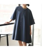 【ハッシュニュアンス/#Newans】のAラインロングチュニック 人気、トレンドファッション・服の通販 founy(ファニー) ファッション Fashion レディースファッション Fashion for Women トップス・カットソー Cut & Sew Tops シャツ・ブラウス・オフィスカジュアル Elegant Blouses & Button-Ups コンパクト Compact, Small Size スリーブ Sleeve, Long Sleeve / Short Sleeve チュニック Tunic, Long Top 夏 Summer 春 Spring S/S・春夏 SS, Spring/Summer, Warm Season 洗える Machine Washable thumbnail ネイビー|ID: prp329100004847387 ipo3291000000035405949