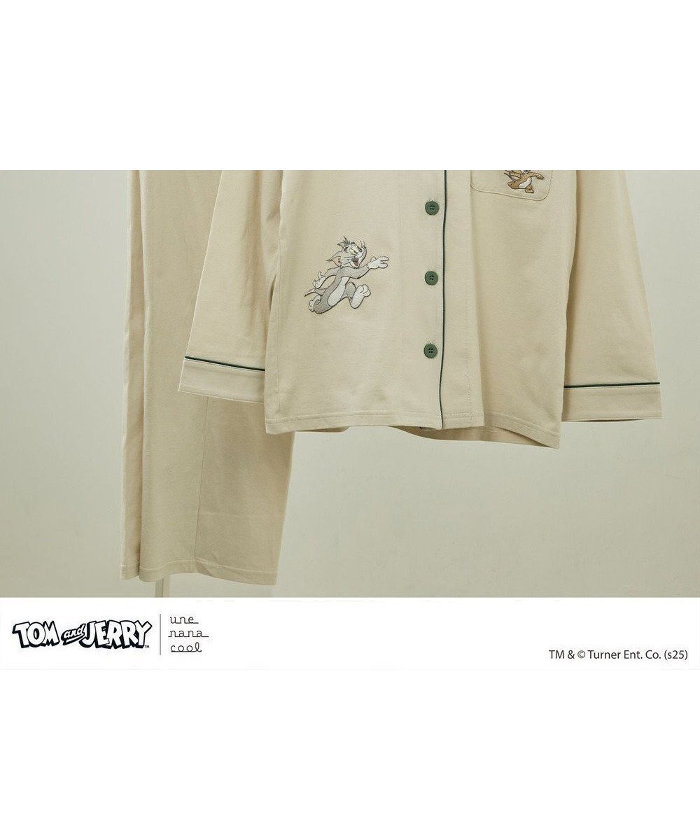 【ウンナナクール/une nana cool】のトムとジェリー × une nana cool 【綿100%】開襟パジャマ インテリア・キッズ・メンズ・レディースファッション・服の通販 founy(ファニー) 　ファッション　Fashion　レディースファッション　Fashion for Women　おすすめ　Recommended / Our Picks　コラボ　Collaboration, Collab　ネコ　Cat, Feline Motif　パジャマ　Pajamas, Sleepwear　リラックス　Relax, Relaxed Fit　BE|ID: prp329100004847392 ipo3291000000035521499
