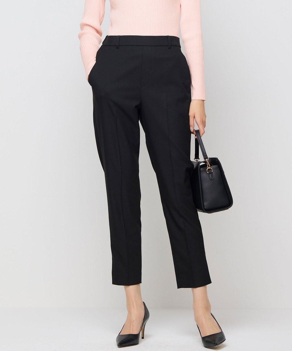 【組曲/KUMIKYOKU】の【WEB限定カラーあり】ウールライクストレッチ イージーパンツ インテリア・キッズ・メンズ・レディースファッション・服の通販 founy(ファニー) 　ファッション　Fashion　レディースファッション　Fashion for Women　パンツ　Pants & Trousers　インナー　Innerwear　コンパクト　Compact, Small Size　ストレッチ　Stretch, Stretchy Fabric　センター　Center, Center Line　テーパード　Tapered, Tapered Pants　フラット　Flat, Flat Shoes　フレア　Flare, Flared　フロント　Front, Front Design　ベーシック　Basic, Essential　ヨーク　Yoke, Yoke Design　A/W・秋冬　Autumn/Winter　エレガント 上品　Elegant　【WEB限定】ブラック系9|ID: prp329100004847394 ipo3291000000035625961