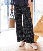 【ティアクラッセ/Tiaclasse】の【新色追加】プリーツパンツ ブラックドット|ID: prp329100004847401 ipo3291000000035574072