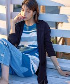 【ティアクラッセ/Tiaclasse】の【洗える新色追加・洗える】サマーニットフードロングカーディガン ネイビー|ID: prp329100004847407 ipo3291000000035961115