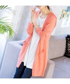 【ティアクラッセ/Tiaclasse】の【洗える新色追加・洗える】サマーニットフードロングカーディガン コーラル|ID: prp329100004847407 ipo3291000000035961120