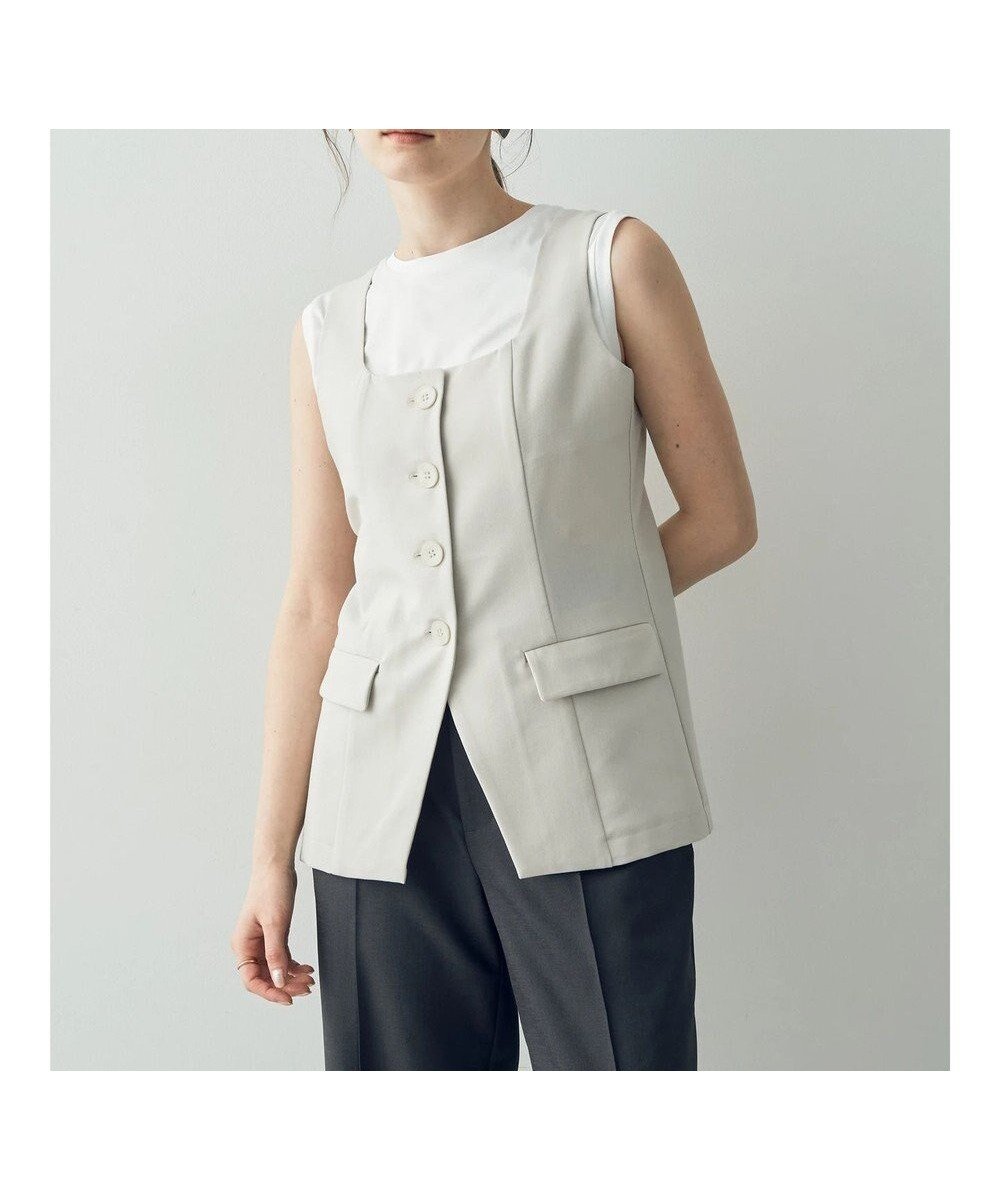 【イェッカ ヴェッカ/YECCA VECCA】のリネンライクビスチェベスト 人気、トレンドファッション・服の通販 founy(ファニー) ファッション Fashion レディースファッション Fashion for Women アウター Coat / Outerwear Collection トップス・カットソー Cut & Sew Tops ベスト&ジレ / 重ね着スタイル Vests & Gilets ビスチェ Bustiers & Corset Tops / Layered Bustier Style フロント Front, Front Design ベスト Vest, Waistcoat ポケット Pocket, Pocket Detail 夏 Summer 春 Spring S/S・春夏 SS, Spring/Summer, Warm Season other-1|ID: prp329100004847410 ipo3291000000035406360