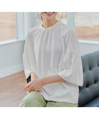 【ティアクラッセ/Tiaclasse】の【洗える】ボリューム袖ハイネックブラウス オフホワイト|ID: prp329100004847426 ipo3291000000035772910