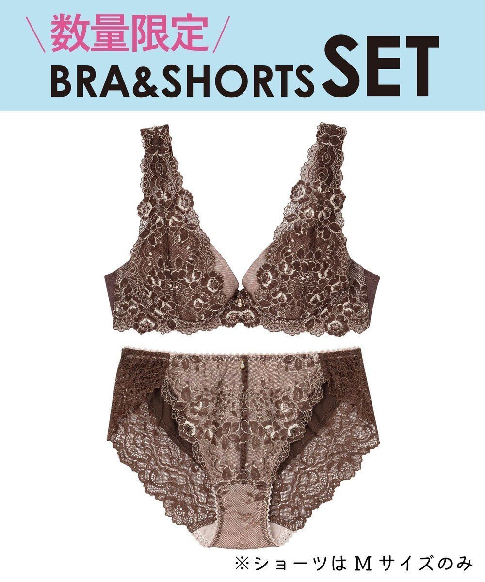 【アンフィ/AMPHI】の【数量限定 特別価格】 ブラ&ショーツセット グラマリッチ BWD401 アンフィ/ワコール インテリア・キッズ・メンズ・レディースファッション・服の通販 founy(ファニー) 　ファッション　Fashion　レディースファッション　Fashion for Women　アンダー　Underwear Essentials　クッション　Cushion, Throw Pillow　ショーツ　Shorts, Short Pants　デコルテ　Décolleté, Neckline　ブラジャー　Bra, Lingerie　シナモンブラウン|ID: prp329100004847448 ipo3291000000036299908