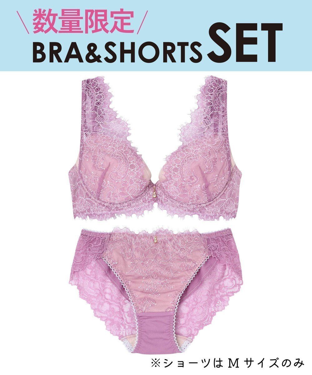 【アンフィ/AMPHI】の【数量限定 特別価格】 ブラ&ショーツセット グラマリッチ BWD401 アンフィ/ワコール インテリア・キッズ・メンズ・レディースファッション・服の通販 founy(ファニー) 　ファッション　Fashion　レディースファッション　Fashion for Women　アンダー　Underwear Essentials　クッション　Cushion, Throw Pillow　ショーツ　Shorts, Short Pants　デコルテ　Décolleté, Neckline　ブラジャー　Bra, Lingerie　ピンク|ID: prp329100004847448 ipo3291000000036299910