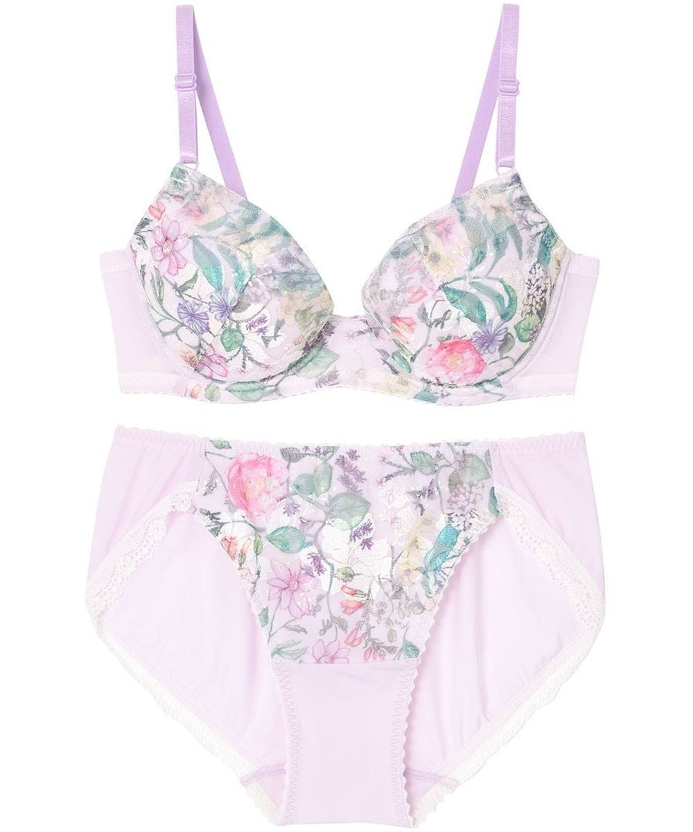 【ウィング/Wing】のWEB限定 ブラ&ショーツセット 3/4カップブラ ウイング/ワコール CB3710 インテリア・キッズ・メンズ・レディースファッション・服の通販 founy(ファニー) 　ファッション　Fashion　レディースファッション　Fashion for Women　アンダー　Underwear Essentials　ショーツ　Shorts, Short Pants　プリント　Print, Printed Pattern　レース　Lace, Lace Fabric　パープル|ID: prp329100004847475 ipo3291000000035763921