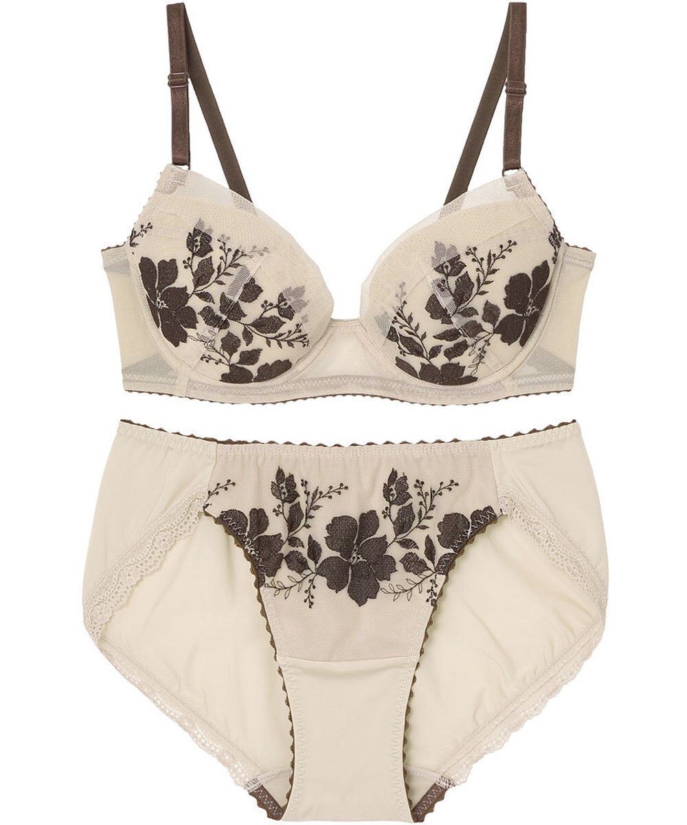 【ウィング/Wing】のWEB限定 ブラ&ショーツセット 3/4カップブラ ウイング/ワコール CB3710 インテリア・キッズ・メンズ・レディースファッション・服の通販 founy(ファニー) 　ファッション　Fashion　レディースファッション　Fashion for Women　アンダー　Underwear Essentials　ショーツ　Shorts, Short Pants　プリント　Print, Printed Pattern　レース　Lace, Lace Fabric　ブラウン|ID: prp329100004847475 ipo3291000000035763926