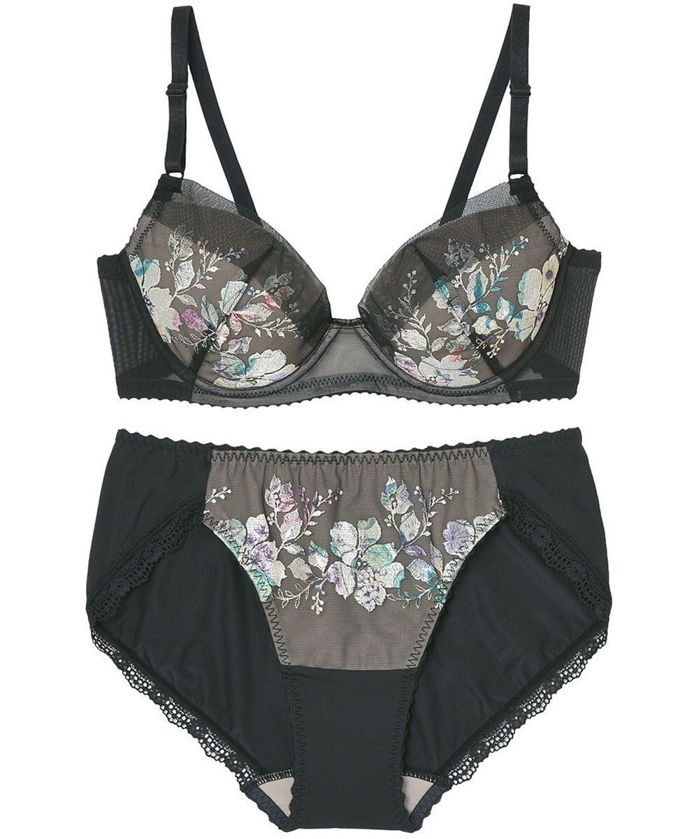 【ウィング/Wing】のWEB限定 ブラ&ショーツセット 3/4カップブラ ウイング/ワコール CB3710 インテリア・キッズ・メンズ・レディースファッション・服の通販 founy(ファニー) 　ファッション　Fashion　レディースファッション　Fashion for Women　アンダー　Underwear Essentials　ショーツ　Shorts, Short Pants　プリント　Print, Printed Pattern　レース　Lace, Lace Fabric　グレー|ID: prp329100004847475 ipo3291000000035763929