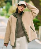 【エニー/ANY】の【LEE掲載】ボアコート ベージュ×カーキ|ID: prp329100004847503 ipo3291000000035407400