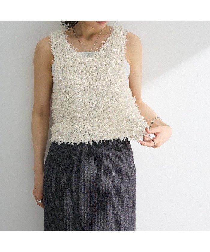 【グリーンパークス/Green Parks】の・swing by 2wayチュールヤーンベスト インテリア・キッズ・メンズ・レディースファッション・服の通販 founy(ファニー) https://founy.com/ ファッション Fashion レディースファッション Fashion for Women アウター Coat / Outerwear Collection トップス・カットソー Cut & Sew Tops ベスト&ジレ / 重ね着スタイル Vests & Gilets おすすめ Recommended / Our Picks インナー Innerwear ベスト Vest, Waistcoat ポケット Pocket, Pocket Detail 秋 Autumn A/W・秋冬 Autumn/Winter |ID: prp329100004847516 ipo3291000000035548372