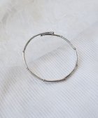 【ティアクラッセ/Tiaclasse】のストーンワイヤーバングル シルバー|ID: prp329100004847536 ipo3291000000036005453