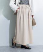【グリーンパークス/Green Parks】の楽ちんリップルIラインスカート Light Beige|ID: prp329100004847548 ipo3291000000035574284