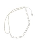 【グリーンパークス/Green Parks】のデザインチェーンアシメネックレス Silver|ID: prp329100004847556 ipo3291000000035521611