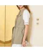 【自由区/JIYU-KU】の【SHIHOさん着用・セットアップ対応】リネンストレッチ ジレ カーキ|ID: prp329100004847560 ipo3291000000036181316