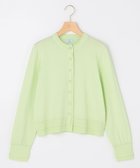 【組曲/KUMIKYOKU】のコットンニット カーディガン 人気、トレンドファッション・服の通販 founy(ファニー) ファッション Fashion レディースファッション Fashion for Women トップス・カットソー Cut & Sew Tops ニット Knit Tops & Sweaters カーディガン・羽織り Layered Style Cardigans 春 Spring カーディガン Cardigan, Knitwear クロップド Cropped, Short Length コンパクト Compact, Small Size シンプル Simple, Minimal チャーム Charm, Pendant バランス Balance, Style Balance パール Pearl, Pearl Accent メタル Metal, Metal Parts モダン Modern, Contemporary モチーフ Motif, Design Theme S/S・春夏 SS, Spring/Summer, Warm Season 夏 Summer エレガント 上品 Elegant thumbnail ミストグリーン系|ID: prp329100004847566 ipo3291000000035408073