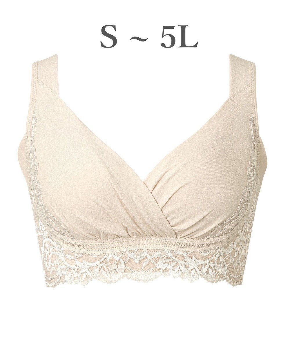 【ブラデリス ニューヨーク/BRADELIS New York】の【BRADELIS NewYork peace】綿混キャッチャーカップレースブラ25 ノンワイヤー 補正下着 補整 谷間メイク インテリア・キッズ・メンズ・レディースファッション・服の通販 founy(ファニー) 　ファッション　Fashion　レディースファッション　Fashion for Women　下着・ランジェリー　Lingerie & Intimates　アンダーウェア・ベースインナー・肌着　Underwear / Base Layer / Undergarments　アンダー　Underwear Essentials　オイル　Body Oil　コーティング　Coating, Coated Finish　ショーツ　Shorts, Short Pants　シリコン　Silicone, Silicone Material　シルク　Silk, 100% Silk　スーピマ　Supima, Premium Cotton　トライアングル　Triangle, Triangular Shape　なめらか　Smooth, Silky Texture　バランス　Balance, Style Balance　パターン　Pattern, Design Print　フィット　Fit, Slim Fit　フラット　Flat, Flat Shoes　ブラジャー　Bra, Lingerie　メッシュ　Mesh, Net Fabric　モチーフ　Motif, Design Theme　ラグジュアリー　Luxury, Elegant　ランジェリー　Lingerie, Intimate Wear　レース　Lace, Lace Fabric　ワイヤー　Wire, Wired Bra　おすすめ　Recommended / Our Picks　筋トレ・ボディメイク　Workout / Body Make / Fitness　バターミルク|ID: prp329100004847569 ipo3291000000035521624