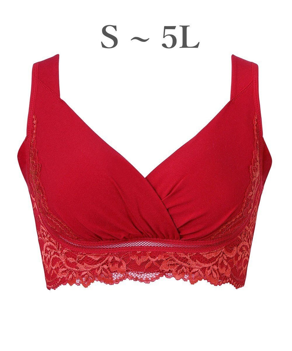 【ブラデリス ニューヨーク/BRADELIS New York】の【BRADELIS NewYork peace】綿混キャッチャーカップレースブラ25 ノンワイヤー 補正下着 補整 谷間メイク インテリア・キッズ・メンズ・レディースファッション・服の通販 founy(ファニー) 　ファッション　Fashion　レディースファッション　Fashion for Women　下着・ランジェリー　Lingerie & Intimates　アンダーウェア・ベースインナー・肌着　Underwear / Base Layer / Undergarments　アンダー　Underwear Essentials　オイル　Body Oil　コーティング　Coating, Coated Finish　ショーツ　Shorts, Short Pants　シリコン　Silicone, Silicone Material　シルク　Silk, 100% Silk　スーピマ　Supima, Premium Cotton　トライアングル　Triangle, Triangular Shape　なめらか　Smooth, Silky Texture　バランス　Balance, Style Balance　パターン　Pattern, Design Print　フィット　Fit, Slim Fit　フラット　Flat, Flat Shoes　ブラジャー　Bra, Lingerie　メッシュ　Mesh, Net Fabric　モチーフ　Motif, Design Theme　ラグジュアリー　Luxury, Elegant　ランジェリー　Lingerie, Intimate Wear　レース　Lace, Lace Fabric　ワイヤー　Wire, Wired Bra　おすすめ　Recommended / Our Picks　筋トレ・ボディメイク　Workout / Body Make / Fitness　ルージュ|ID: prp329100004847569 ipo3291000000035521626