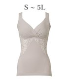 【ブラデリス ニューヨーク/BRADELIS New York】の【BRADELIS NewYork peace】綿混キャッチャーカップレースブラキャミ25 ノンワイヤー 補正下着 補整 カップ付き ブラトップ ボディシェイパー グレージュ|ID: prp329100004847571 ipo3291000000035408149