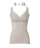 【ブラデリス ニューヨーク/BRADELIS New York】の【BRADELIS NewYork peace】綿混キャッチャーカップレースブラキャミ25 ノンワイヤー 補正下着 補整 カップ付き ブラトップ ボディシェイパー グレージュ|ID: prp329100004847571 ipo3291000000036383637