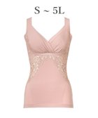 【ブラデリス ニューヨーク/BRADELIS New York】の【BRADELIS NewYork peace】綿混キャッチャーカップレースブラキャミ25 ノンワイヤー 補正下着 補整 カップ付き ブラトップ ボディシェイパー ローズベージュ|ID: prp329100004847571 ipo3291000000036383638