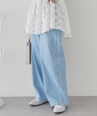 【アースミュージックアンドエコロジー/earth music&ecology】のスタッズデニムパンツ Light Indigo|ID: prp329100004847580 ipo3291000000035408263