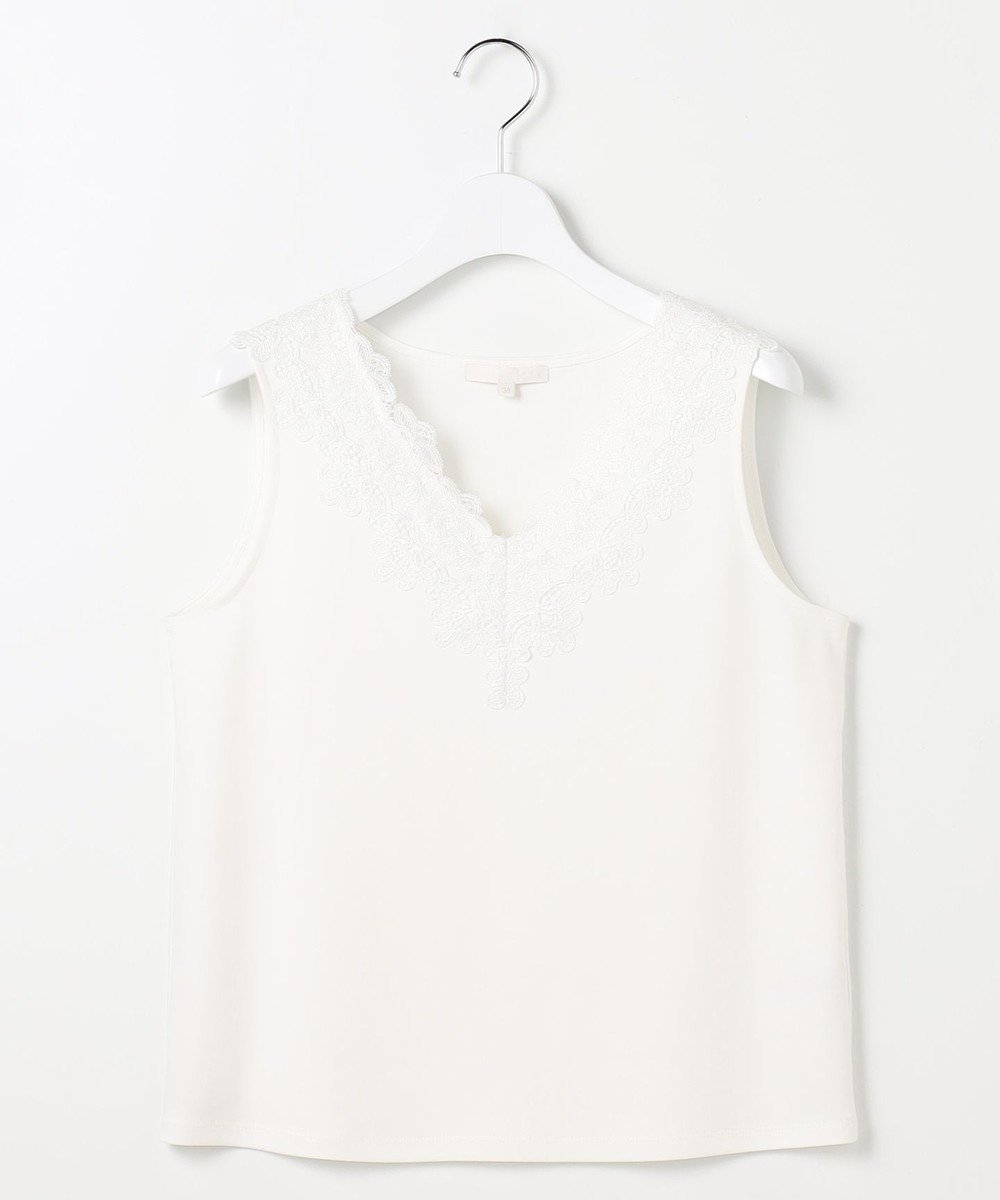 【自由区/JIYU-KU】のコンパクトハイゲージレース タンクトップ 人気、トレンドファッション・服の通販 founy(ファニー) 　ファッション　Fashion　レディースファッション　Fashion for Women　アウター　Coat / Outerwear Collection　トップス・カットソー　Cut & Sew Tops　ベスト&ジレ / 重ね着スタイル　Vests & Gilets　おすすめ　Recommended / Our Picks　インナー　Innerwear　シルケット　Silket, Silky Cotton　タンク　Tank Top, Sleeveless Top　ドレス　Dress, One-Piece　フリンジ　Fringe, Tassel　レース　Lace, Lace Fabric　エレガント 上品　Elegant　夏　Summer　春　Spring　S/S・春夏　SS, Spring/Summer, Warm Season　 other-1|ID: prp329100004847646 ipo3291000000035592283