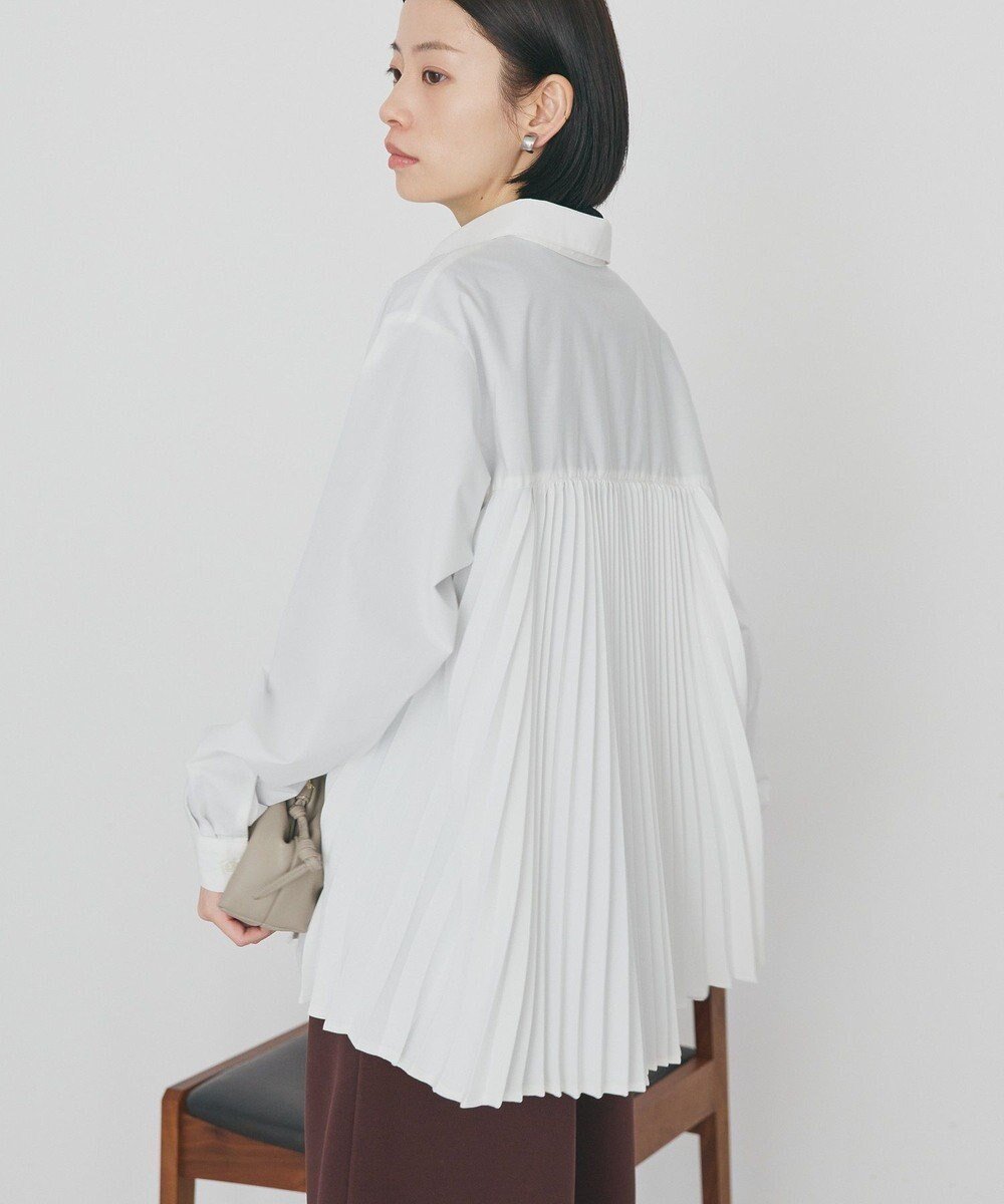 【アメリカンホリック/AMERICAN HOLIC】の【イージーケア】バックプリーツシャツ 人気、トレンドファッション・服の通販 founy(ファニー) ファッション Fashion レディースファッション Fashion for Women トップス・カットソー Cut & Sew Tops シャツ・ブラウス・オフィスカジュアル Elegant Blouses & Button-Ups アメリカン American Style 春 Spring スタイリッシュ Stylish, Fashionable ストレート Straight, Straight Cut スリム Slim, Slim Fit プリーツ Pleats, Pleated ポケット Pocket, Pocket Detail S/S・春夏 SS, Spring/Summer, Warm Season おすすめ Recommended / Our Picks 夏 Summer other-1|ID: prp329100004847658 ipo3291000000035408806
