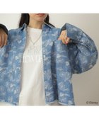 【グリーンパークス/Green Parks】のミッキー&フレンズ/花柄デニムシャツ 人気、トレンドファッション・服の通販 founy(ファニー) ファッション Fashion レディースファッション Fashion for Women トップス・カットソー Cut & Sew Tops シャツ・ブラウス・オフィスカジュアル Elegant Blouses & Button-Ups 花柄・フラワープリント・モチーフ Floral Prints & Motifs / Flower Pattern Tops インディゴ Indigo Denim デニム Denim, Jeans Material トレンド Trend, Trending Now フラワー Flower, Floral フリンジ Fringe, Tassel プリント Print, Printed Pattern ポケット Pocket, Pocket Detail 夏 Summer 春 Spring S/S・春夏 SS, Spring/Summer, Warm Season thumbnail Light Indigo|ID: prp329100004847675 ipo3291000000035521704