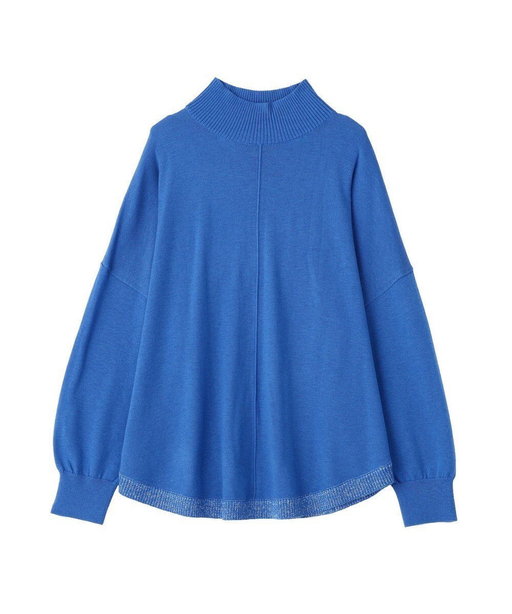 【イェッカ ヴェッカ/YECCA VECCA】の裾ラメMIXラウンドヘムニット インテリア・キッズ・メンズ・レディースファッション・服の通販 founy(ファニー) 　ファッション　Fashion　レディースファッション　Fashion for Women　トップス・カットソー　Cut & Sew Tops　ニット　Knit Tops & Sweaters　シンプル　Simple, Minimal　セーター　Sweater, Knitwear　ボトム　Bottoms, Lower Wear　ポケット　Pocket, Pocket Detail　A/W・秋冬　Autumn/Winter　Blue|ID: prp329100004847677 ipo3291000000035572447