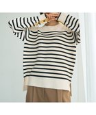 【イェッカ ヴェッカ/YECCA VECCA】の釦デザイン配色ニット 人気、トレンドファッション・服の通販 founy(ファニー) ファッション Fashion レディースファッション Fashion for Women トップス・カットソー Cut & Sew Tops ニット Knit Tops & Sweaters スリット Slit, Slit Detail セーター Sweater, Knitwear ボトム Bottoms, Lower Wear ポケット Pocket, Pocket Detail A/W・秋冬 Autumn/Winter thumbnail Border|ID: prp329100004847679 ipo3291000000036034530