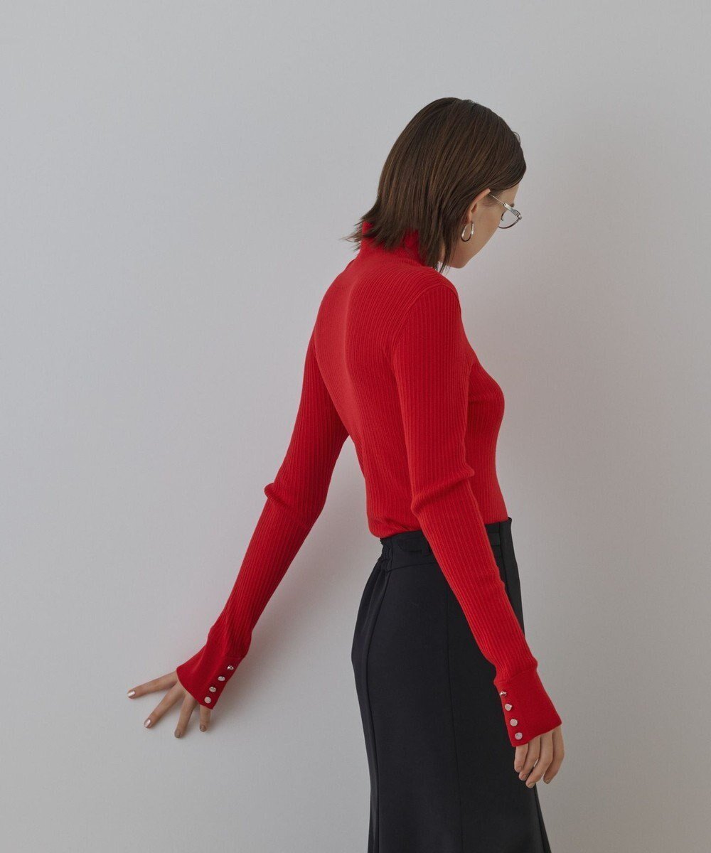 【グレース コンチネンタル/GRACE CONTINENTAL】のウールハイゲージニットトップ インテリア・キッズ・メンズ・レディースファッション・服の通販 founy(ファニー) ファッション Fashion レディースファッション Fashion for Women トップス・カットソー Cut & Sew Tops ニット Knit Tops & Sweaters インナー Innerwear ウォッシャブル Machine Washable コンパクト Compact, Small Size シンプル Simple, Minimal セーター Sweater, Knitwear ハイネック High Neck, Mock Neck フレア Flare, Flared ワイド Wide, Wide Fit エレガント 上品 Elegant 定番 Standard, Basic Item A/W・秋冬 Autumn/Winter レッド|ID: prp329100004847683 ipo3291000000036327421