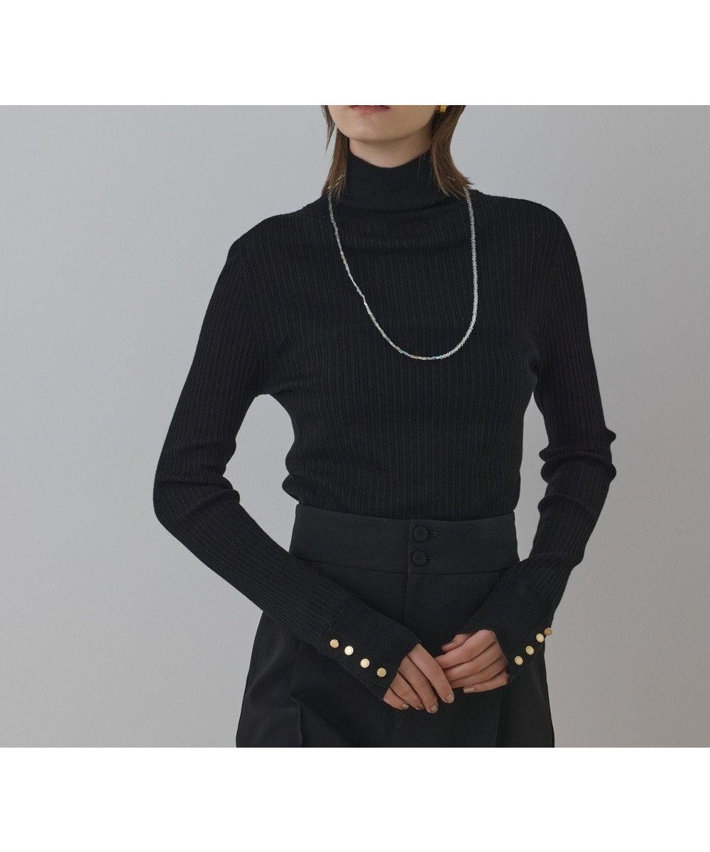 【グレース コンチネンタル/GRACE CONTINENTAL】のウールハイゲージニットトップ インテリア・キッズ・メンズ・レディースファッション・服の通販 founy(ファニー) ファッション Fashion レディースファッション Fashion for Women トップス・カットソー Cut & Sew Tops ニット Knit Tops & Sweaters インナー Innerwear ウォッシャブル Machine Washable コンパクト Compact, Small Size シンプル Simple, Minimal セーター Sweater, Knitwear ハイネック High Neck, Mock Neck フレア Flare, Flared ワイド Wide, Wide Fit エレガント 上品 Elegant 定番 Standard, Basic Item A/W・秋冬 Autumn/Winter ブラック|ID: prp329100004847683 ipo3291000000036327423