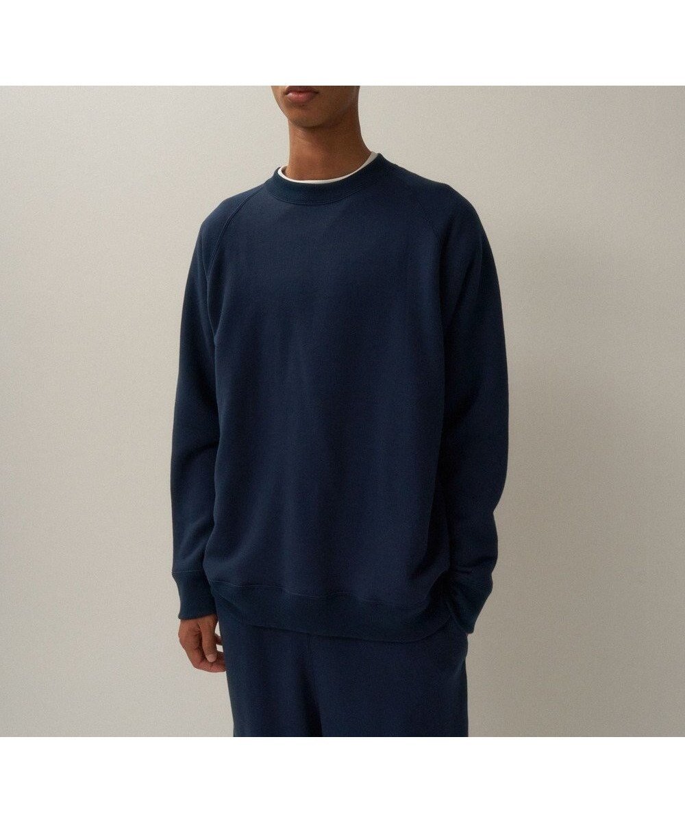 【エイトン/ATON】のZERO URAKE スウェットシャツ - UNISEX インテリア・キッズ・メンズ・レディースファッション・服の通販 founy(ファニー) 　ファッション　Fashion　レディースファッション　Fashion for Women　トップス・カットソー　Cut & Sew Tops　シャツ・ブラウス・オフィスカジュアル　Elegant Blouses & Button-Ups　レディースパーカー・カジュアルフーディー　Casual Hoodies & Sweatshirts　スウェット・クルーネックトップス　Sweatshirts & Crewnecks / Relaxed Fit Sweat Tops　ユニセックス　Unisex, Genderless　スウェット / スエット　Sweatshirt, Sweatwear　スリーブ　Sleeve, Long Sleeve / Short Sleeve　トライアングル　Triangle, Triangular Shape　夏　Summer　定番　Standard, Basic Item　S/S・春夏　SS, Spring/Summer, Warm Season　A/W・秋冬　Autumn/Winter　NAVY|ID: prp329100004847684 ipo3291000000035827877