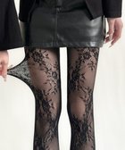 【ウィゴー/WEGO】のフラワー総レースタイツ ブラック|ID: prp329100004847699 ipo3291000000035590644