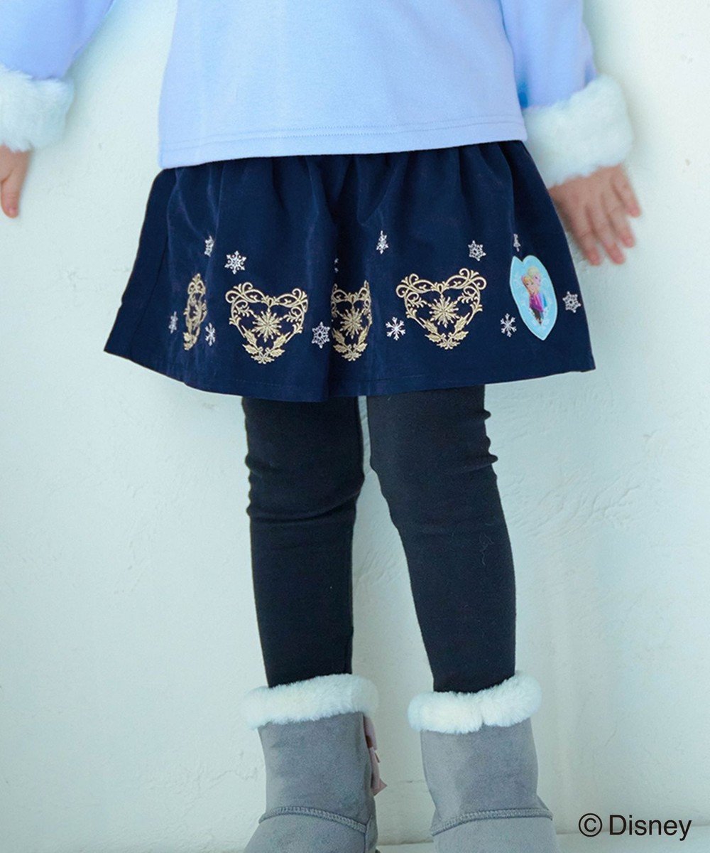 【エニィ/ANY / KIDS】の【ディズニー/FROZEN】裾刺繍スカッツ インテリア・キッズ・メンズ・レディースファッション・服の通販 founy(ファニー) 　ファッション　Fashion　キッズファッション　Fashion for Kids　ボトムス　Bottoms　冬　Winter / This Winter　A/W・秋冬　Autumn/Winter　ネイビー|ID: prp329100004847731 ipo3291000000035606123