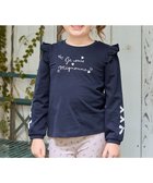 【エニィ/ANY / KIDS】の【WEB限定】7daysプリントTシャツ 人気、トレンドファッション・服の通販 founy(ファニー) ファッション Fashion キッズファッション Fashion for Kids トップス・カットソー Cut & Sew Tops おすすめ Recommended / Our Picks カットソー Cut and Sewn Top プチプライス・低価格 Affordable / Budget Price プリント Print, Printed Pattern ポケット Pocket, Pocket Detail A/W・秋冬 Autumn/Winter thumbnail ネイビー×ロゴリボン|ID: prp329100004847739 ipo3291000000036260328