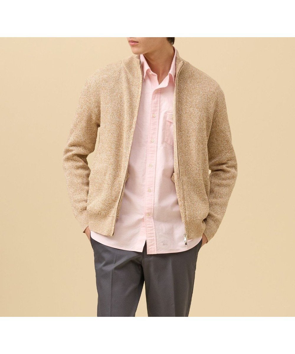 【ジェイ プレス/J.PRESS / MEN】のギマコットンフルジップ カーディガン インテリア・キッズ・メンズ・レディースファッション・服の通販 founy(ファニー) 　ファッション　Fashion　メンズファッション　Fashion for Men　トップス・カットソー　Cut & Sew Tops　カーディガン / 羽織り　Cardigans　カーディガン　Cardigan, Knitwear　コーティング　Coating, Coated Finish　バランス　Balance, Style Balance　夏　Summer　春　Spring　S/S・春夏　SS, Spring/Summer, Warm Season　ベージュ系|ID: prp329100004847748 ipo3291000000035521714