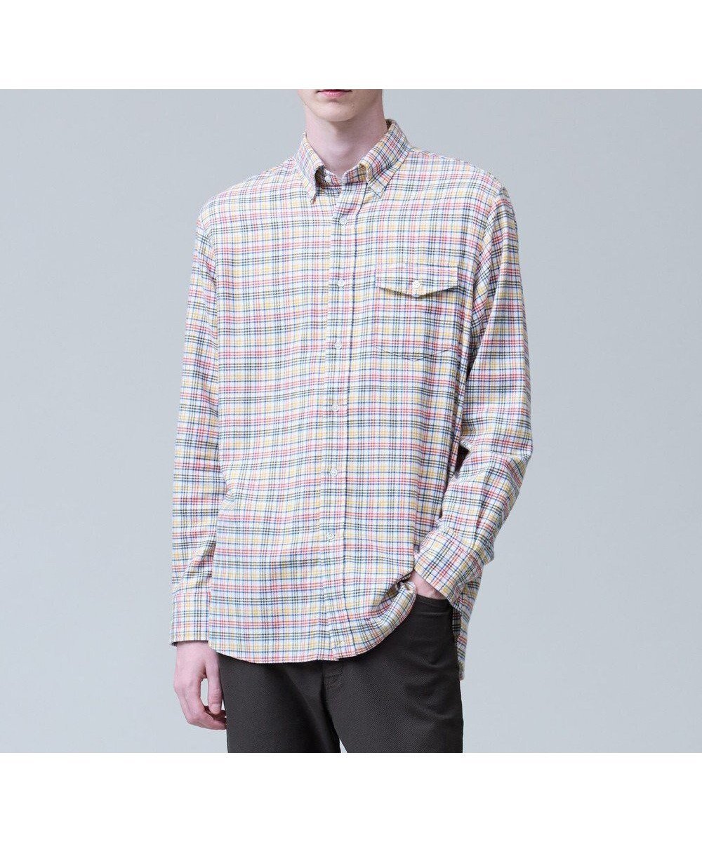 【ジェイ プレス/J.PRESS / MEN】のテンセルミックスコットンネルシャツ / B.D. 人気、トレンドファッション・服の通販 founy(ファニー) 　ファッション　Fashion　メンズファッション　Fashion for Men　トップス・カットソー　Cut & Sew Tops　メンズシャツ　Shirts　インナー　Innerwear　クラシック　Classic, Timeless Style　ダウン　Down, Puffer　チェック　Check, Plaid, Tartan　ドレス　Dress, One-Piece　パッチ　Patch, Appliqué　フィット　Fit, Slim Fit　フラップ　Flap, Flap Pocket　ブルゾン　Blouson, Bomber Jacket　ベーシック　Basic, Essential　ポケット　Pocket, Pocket Detail　ミックス　Mix, Mixed Style　A/W・秋冬　Autumn/Winter　おすすめ　Recommended / Our Picks　エレガント 上品　Elegant　 other-1|ID: prp329100004847756 ipo3291000000035722983