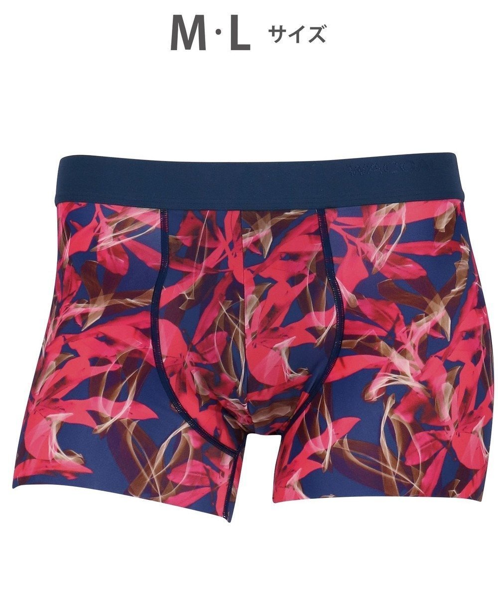 【ワコール/Wacoal / MEN】のWACOAL MEN ボクサーパンツ 【気持ちいいパンツ】 動いてもズレにくい フロントの安定性・快適性 前閉じ 下着 メンズ WT3439 /ワコールメン インテリア・キッズ・メンズ・レディースファッション・服の通販 founy(ファニー) 　ファッション　Fashion　メンズファッション　Fashion for Men　ボトムス　Bottoms　アンダー　Underwear Essentials　イラスト　Illustration　カッティング　Cutting Detail　グラフィック　Graphic, Graphic Design　抗菌　Antibacterial, Bacteria-Resistant　ストレッチ　Stretch, Stretchy Fabric　トレンド　Trend, Trending Now　なめらか　Smooth, Silky Texture　フィット　Fit, Slim Fit　フランス　France, French　フロント　Front, Front Design　プリント　Print, Printed Pattern　ベーシック　Basic, Essential　メンズ　Men's, Menswear　モチーフ　Motif, Design Theme　レッド×コン|ID: prp329100004847757 ipo3291000000035888354