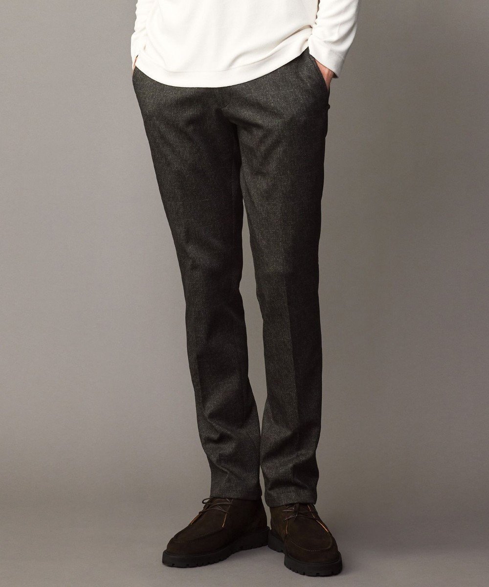 【ジョセフ アブード/JOSEPH ABBOUD / MEN】の【ウエストも伸びる!/ストレッチ/弱撥水】ツィーディジャージ パンツ インテリア・キッズ・メンズ・レディースファッション・服の通販 founy(ファニー) 　ファッション　Fashion　メンズファッション　Fashion for Men　ボトムス　Bottoms　シャーリング　Shirring, Ruched　ストレッチ　Stretch, Stretchy Fabric　スラックス　Slacks, Dress Pants　ツイード　Twill, Twill Weave　プリント　Print, Printed Pattern　A/W・秋冬　Autumn/Winter　ダークブラウン系4|ID: prp329100004847758 ipo3291000000035707610