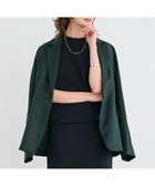 【ベイジ,/BEIGE,】の【洗える】BERGAMOT / ウォッシャブルリネンバックドロストジャケット Forest Green|ID: prp329100004847773 ipo3291000000035888892