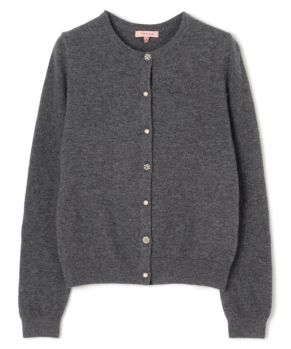 【トッカ/TOCCA】のCASHMERE CARDIGAN カーディガン インテリア・キッズ・メンズ・レディースファッション・服の通販 founy(ファニー) 　ファッション　Fashion　レディースファッション　Fashion for Women　トップス・カットソー　Cut & Sew Tops　カーディガン・羽織り　Layered Style Cardigans　なめらか　Smooth, Silky Texture　カーディガン　Cardigan, Knitwear　ドレス　Dress, One-Piece　冬　Winter / This Winter　定番　Standard, Basic Item　A/W・秋冬　Autumn/Winter　グレー系|ID: prp329100004847786 ipo3291000000035521772