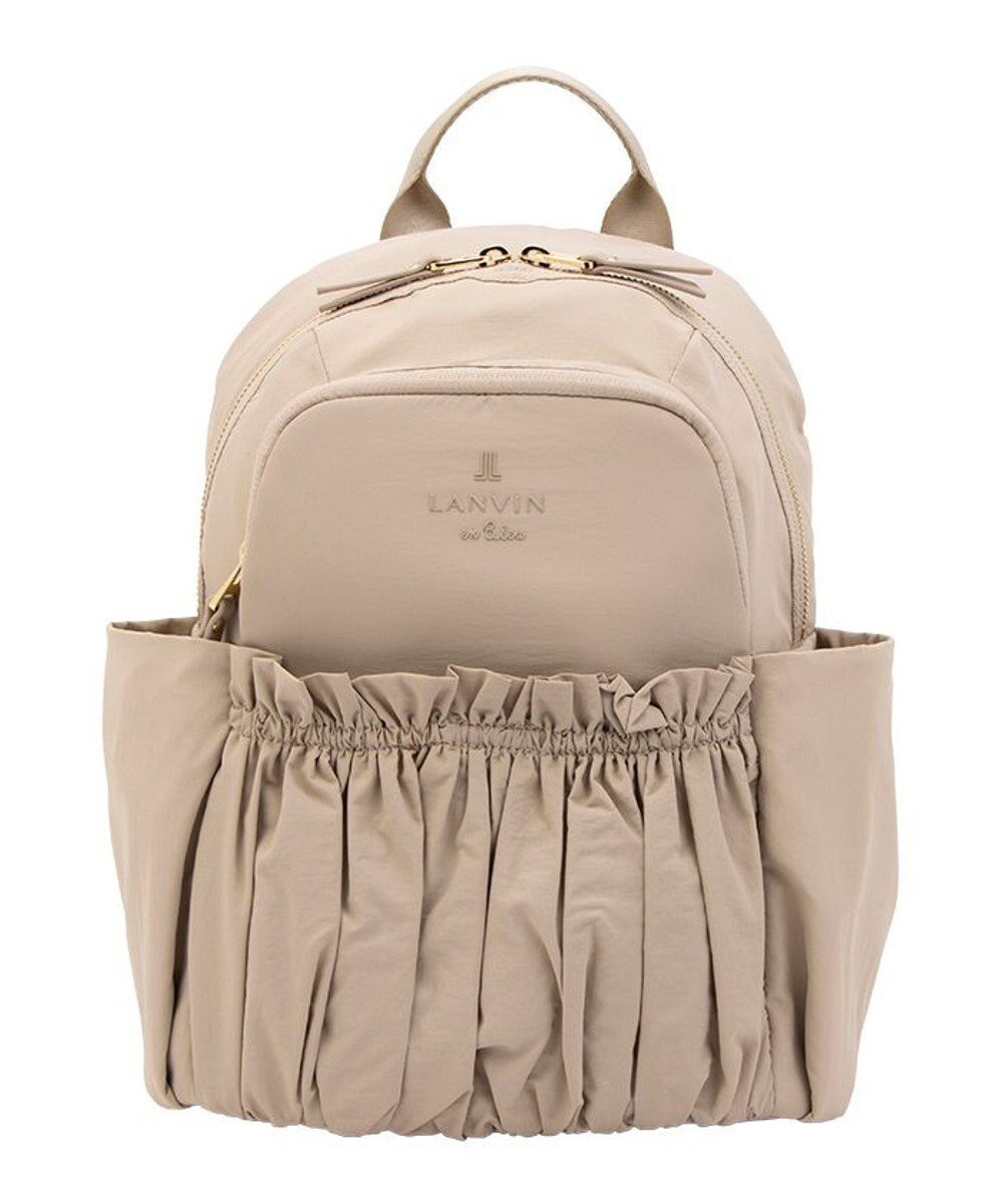 【ランバン オン ブルー/LANVIN en Bleu】のグラシリィ バックパック インテリア・キッズ・メンズ・レディースファッション・服の通販 founy(ファニー) ファッション Fashion レディースファッション Fashion for Women バッグ Bags ウォッシュ Washed Finish ギャザー Gathered, Ruffled パール Pearl, Pearl Accent ポケット Pocket, Pocket Detail リュック Backpack, Rucksack 軽量 Lightweight, Ultra Light ベージュ|ID: prp329100004847788 ipo3291000000036255122
