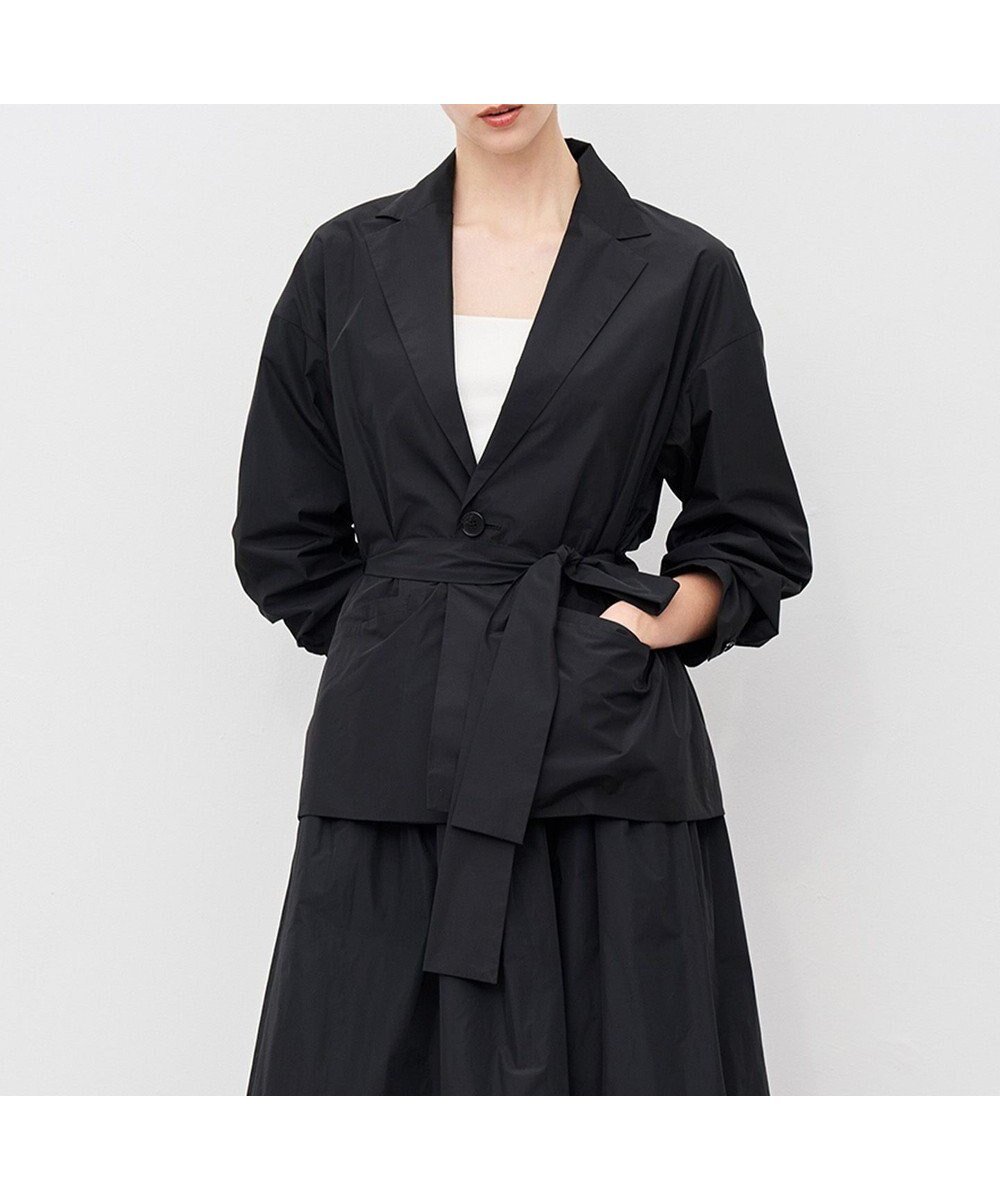 【アンクレイヴ/uncrave】のメモリータフタ ジャケット インテリア・キッズ・メンズ・レディースファッション・服の通販 founy(ファニー) 　ファッション　Fashion　レディースファッション　Fashion for Women　アウター　Coat / Outerwear Collection　レディースジャケット・軽アウター　Jackets　テーラードジャケット / 通勤・きれいめスタイル　Tailored Jackets & Blazers　シェイプ　Shape, Slim Fit　ジャケット　Jacket, Outerwear　タフタ　Taffeta, Structured Fabric　フレア　Flare, Flared　エレガント 上品　Elegant　夏　Summer　A/W・秋冬　Autumn/Winter　ブラック|ID: prp329100004847809 ipo3291000000035988881